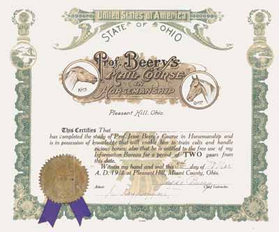 Sample Beery Diploma